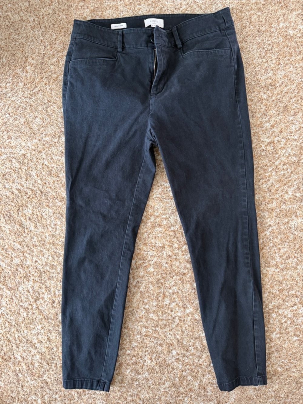LOFT Black Skinny Ankle Pants